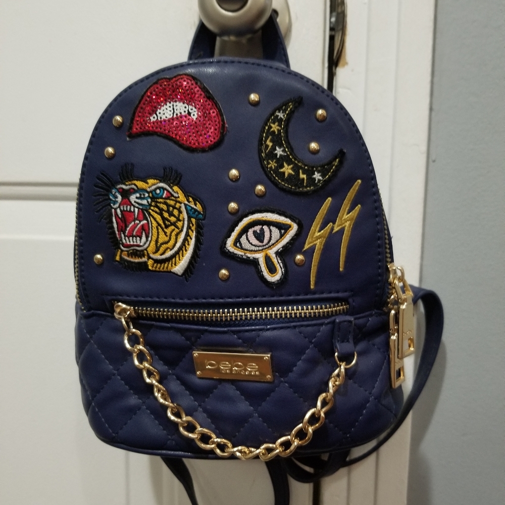 Bebe Tiger Moon Patch Mini Backpack - image 1